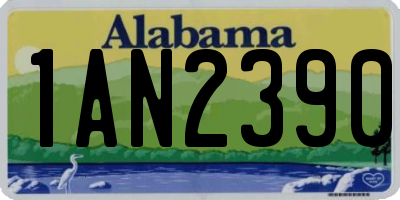 AL license plate 1AN2390