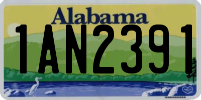 AL license plate 1AN2391