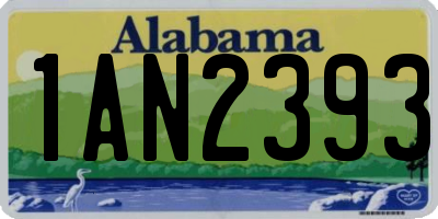 AL license plate 1AN2393
