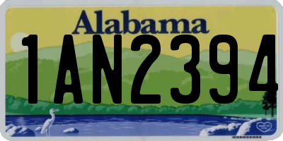 AL license plate 1AN2394