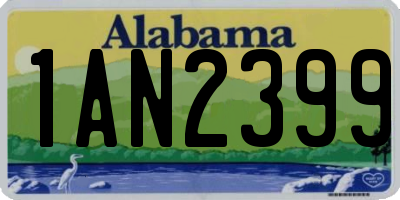 AL license plate 1AN2399