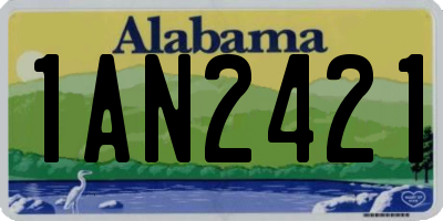 AL license plate 1AN2421