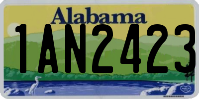 AL license plate 1AN2423