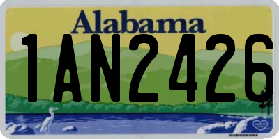 AL license plate 1AN2426