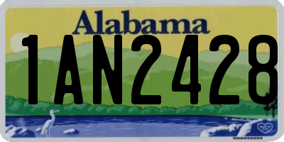 AL license plate 1AN2428