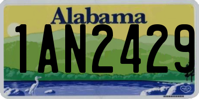 AL license plate 1AN2429
