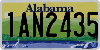 AL license plate 1AN2435