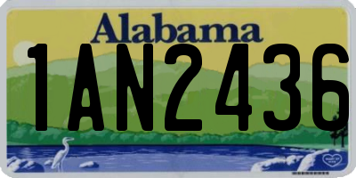 AL license plate 1AN2436