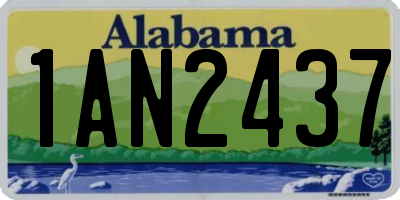 AL license plate 1AN2437