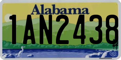 AL license plate 1AN2438