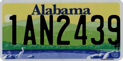 AL license plate 1AN2439