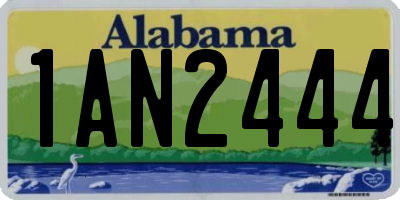 AL license plate 1AN2444