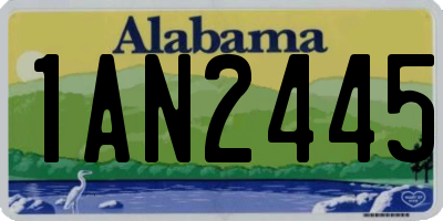 AL license plate 1AN2445