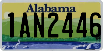 AL license plate 1AN2446