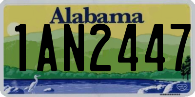 AL license plate 1AN2447