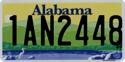 AL license plate 1AN2448