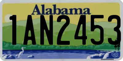 AL license plate 1AN2453
