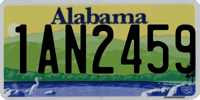 AL license plate 1AN2459