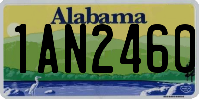 AL license plate 1AN2460