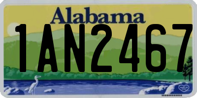 AL license plate 1AN2467