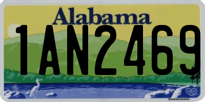 AL license plate 1AN2469
