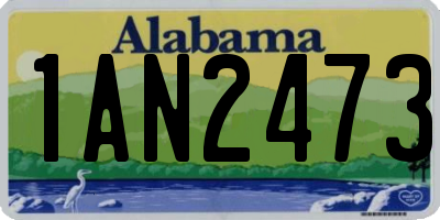 AL license plate 1AN2473