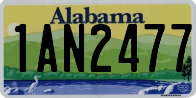 AL license plate 1AN2477