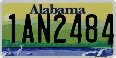 AL license plate 1AN2484