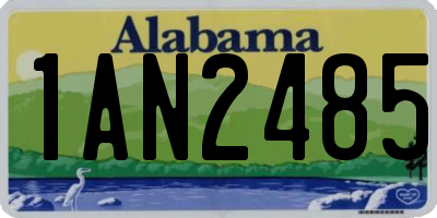 AL license plate 1AN2485