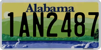 AL license plate 1AN2487