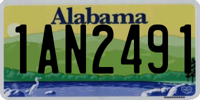 AL license plate 1AN2491