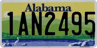 AL license plate 1AN2495