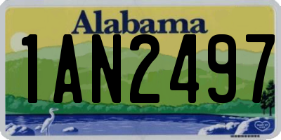 AL license plate 1AN2497