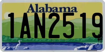 AL license plate 1AN2519