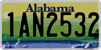 AL license plate 1AN2532