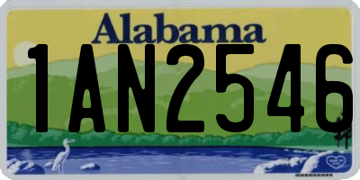 AL license plate 1AN2546