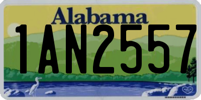 AL license plate 1AN2557