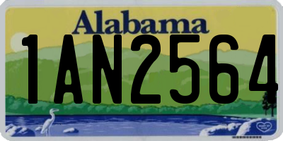 AL license plate 1AN2564