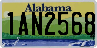 AL license plate 1AN2568