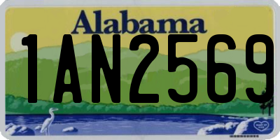 AL license plate 1AN2569