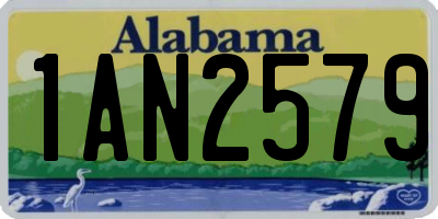 AL license plate 1AN2579