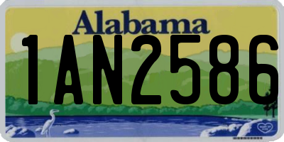 AL license plate 1AN2586