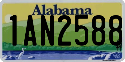 AL license plate 1AN2588