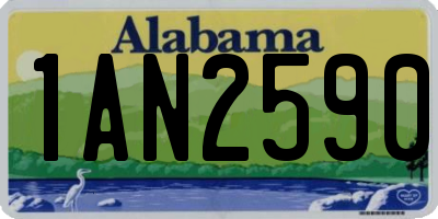 AL license plate 1AN2590