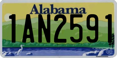 AL license plate 1AN2591