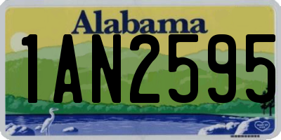 AL license plate 1AN2595