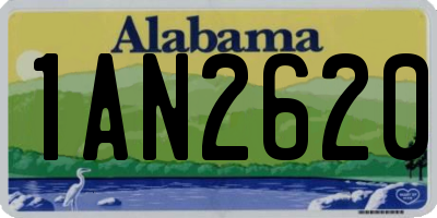 AL license plate 1AN2620