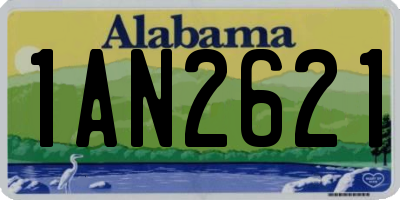 AL license plate 1AN2621