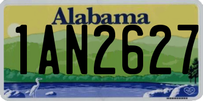 AL license plate 1AN2627