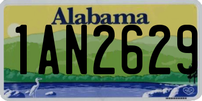 AL license plate 1AN2629